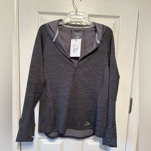 NWT Women’s LLBean 3/4 zip workout hoodie